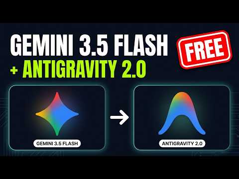 Gemini 3.5 Flash + Antigravity 2.0 = INSANE Coding (FREE) サムネイル